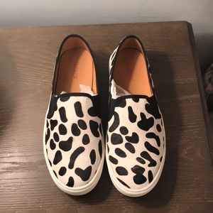 J. Crew sneakers in calf’s hair! Size 7 Never worn